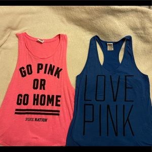 Two PINK VS active tanks